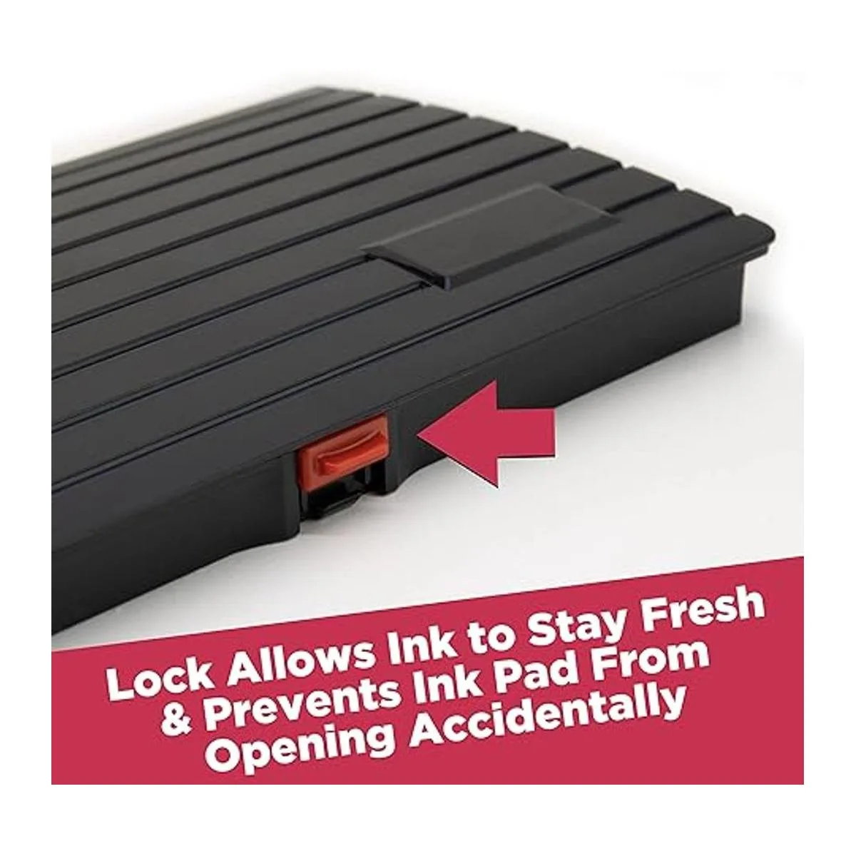 Almohadilla de sello de tinta negra extra grande de alta_4