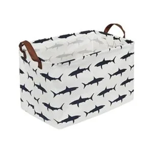 Sanjiaofen Cesta plegable rectangular de tela para_1