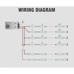 200 unidades DC12V blanco 6500K inyección 3 módulos LED_3