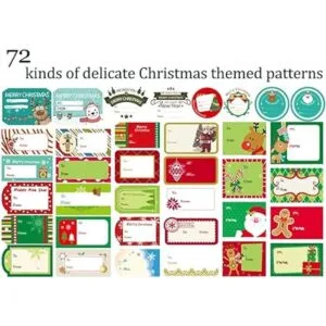 Etiquetas autoadhesivas para nombre de Navidad_2