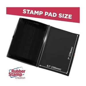 Almohadilla de sello de tinta negra extra grande de alta_3