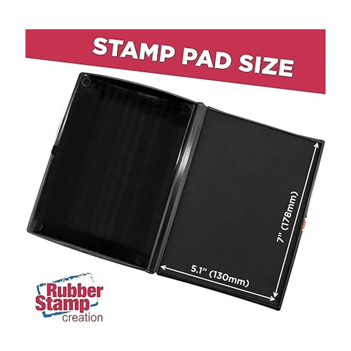 Almohadilla de sello de tinta negra extra grande de alta_3