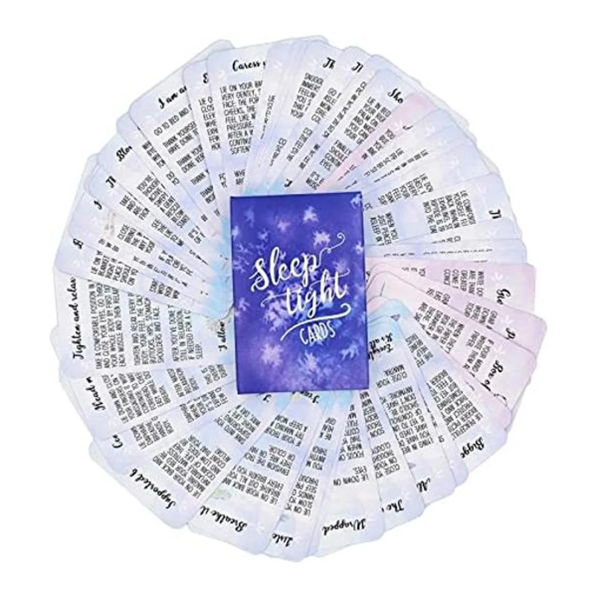 Tarjetas para dormir apretadas 45 tarjetas de meditación_1