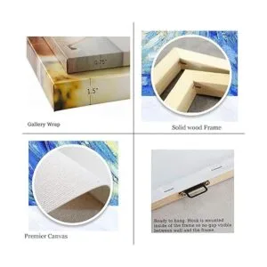 Niwo ART Amapolas naranjas lienzo de flores para_4