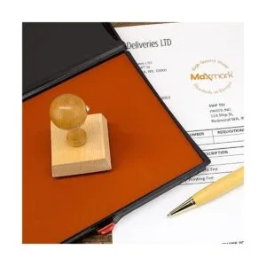 Almohadilla de sello de tinta negra extra grande de alta_6