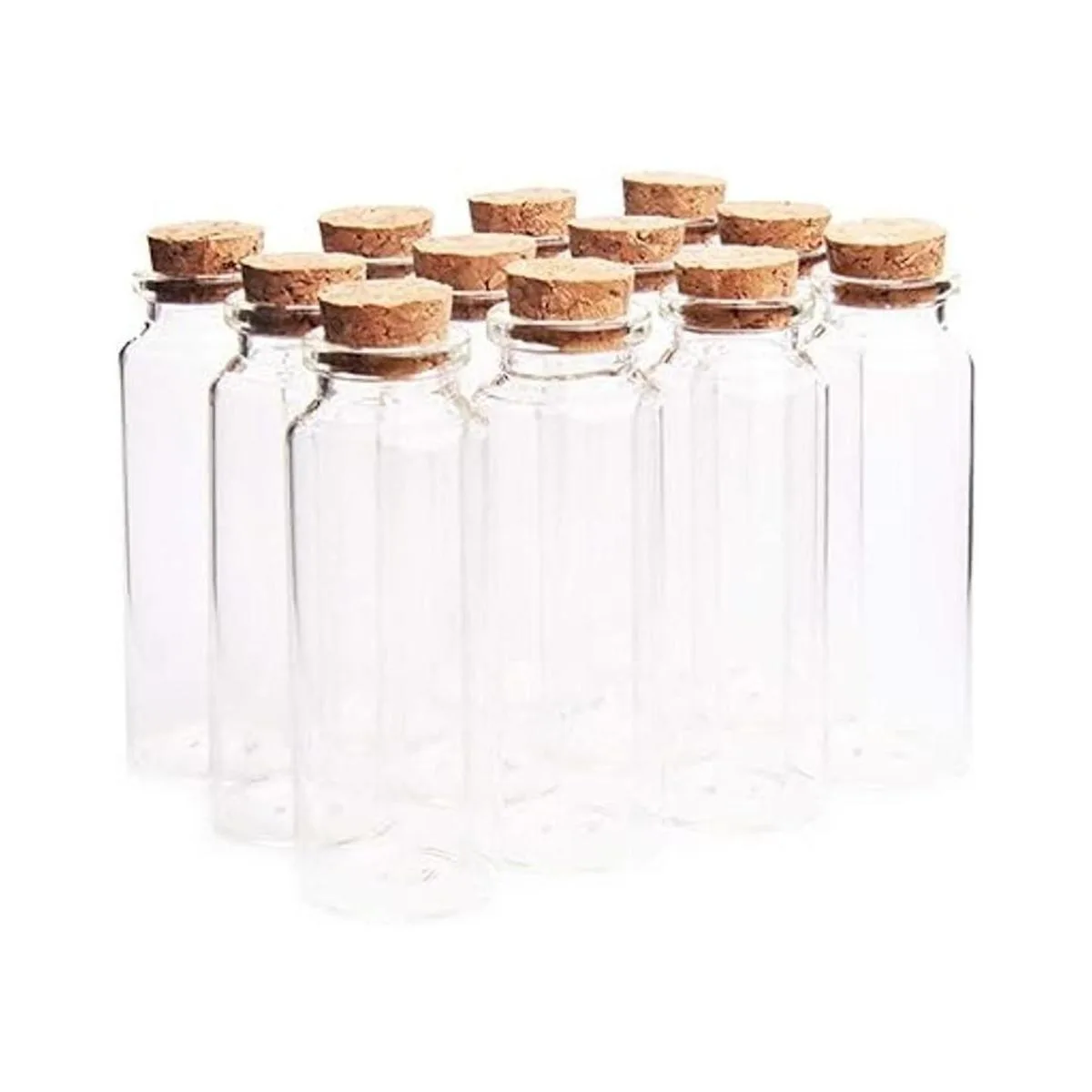 Danmu 12 mini botellas de vidrio de 1.18 x 3.14 pulgadas_3