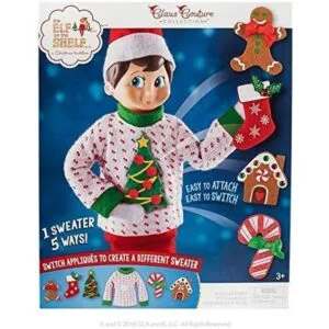 Elf On The Shelf Conjunto de suéter de Navidad_3
