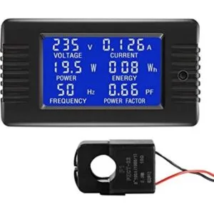 CrocSee AC 80260V 100A CRS022B Pantalla LCD de corriente_1