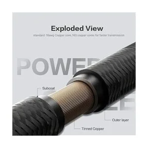 AsiaHorse Cable de extensión de manga Mod de 16 AWG_5