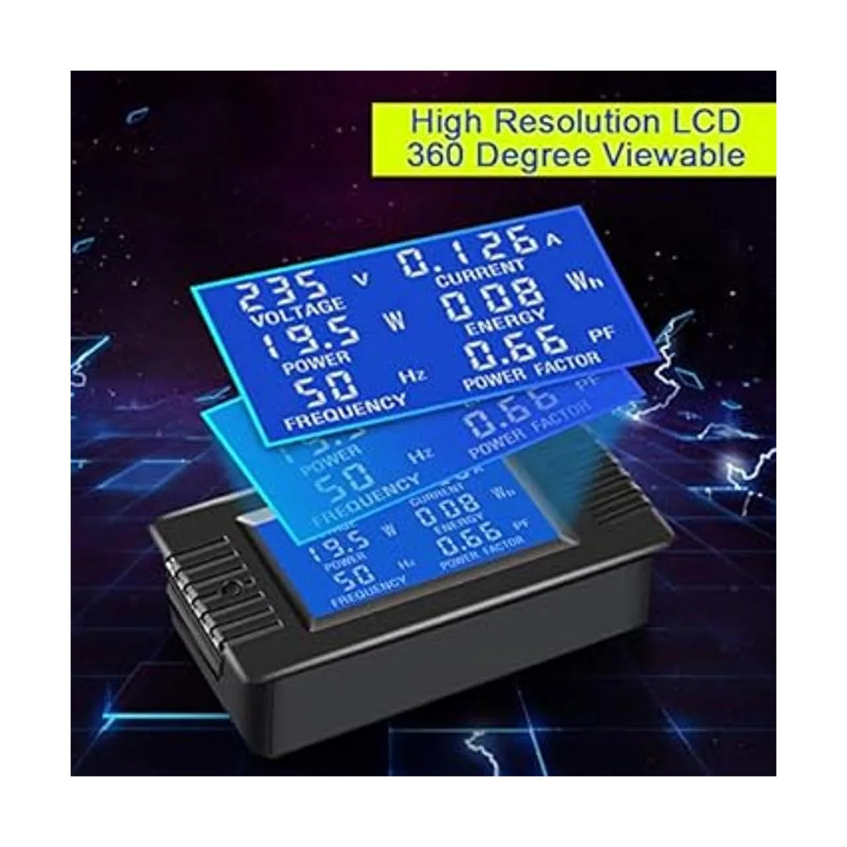 CrocSee AC 80260V 100A CRS022B Pantalla LCD de corriente_2