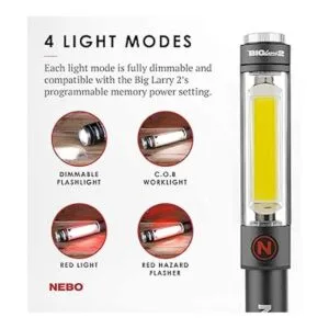 NEBO Luz de trabajo de 500 lúmenes linterna posicionada_3