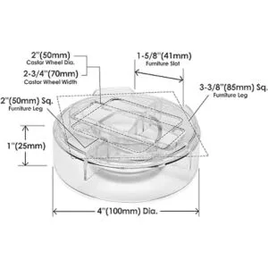 Slipstick CB658 StackIts Elevadores de cama ajustables de_6