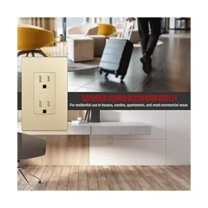 ENERLITES Toma de corriente decorativa serie Elite_4