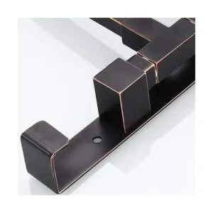 ELLOALLO Toallero giratorio de bronce aceitado para baño_5