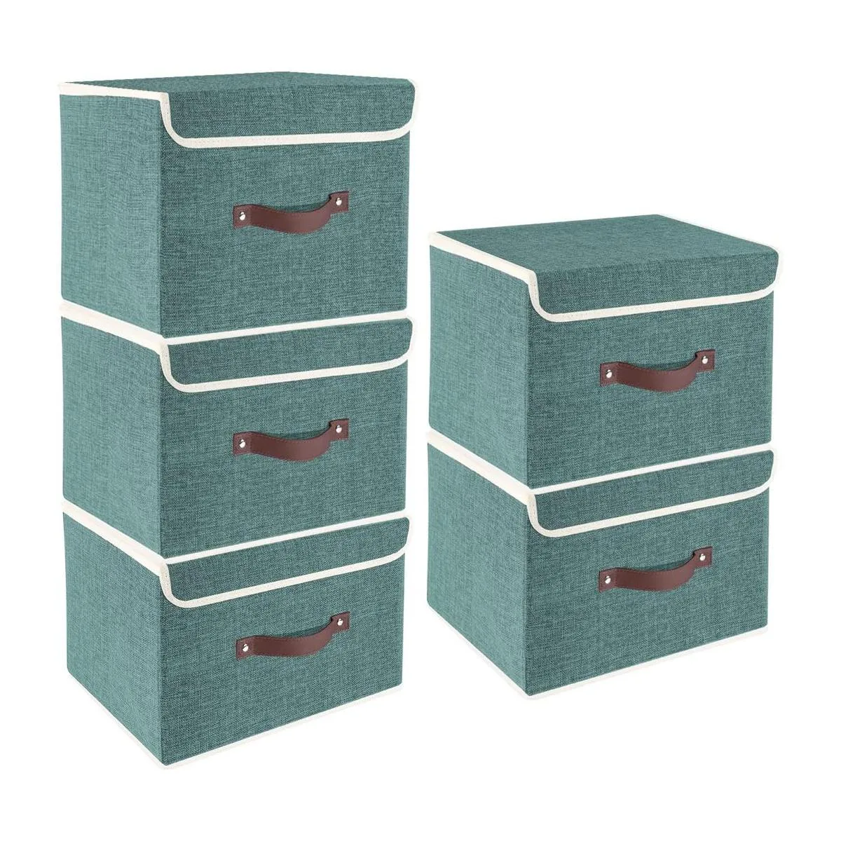 TYEERS Canastas de almacenamiento plegables 2 unidades_1