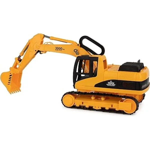 Juguete para excavadora y camión volquete para niños_2