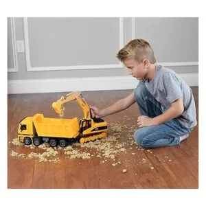 Juguete para excavadora y camión volquete para niños_6