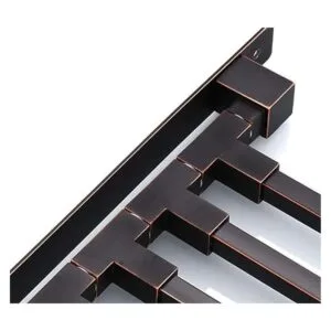 ELLOALLO Toallero giratorio de bronce aceitado para baño_4