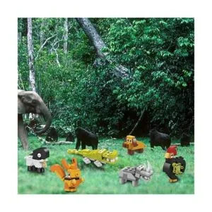 IAMGlobal Mini bloques de construcción 12 en 1 animales_5