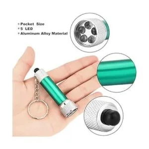 Tatuo Llavero de 20 mini linternas con 5 bombillas LED_3