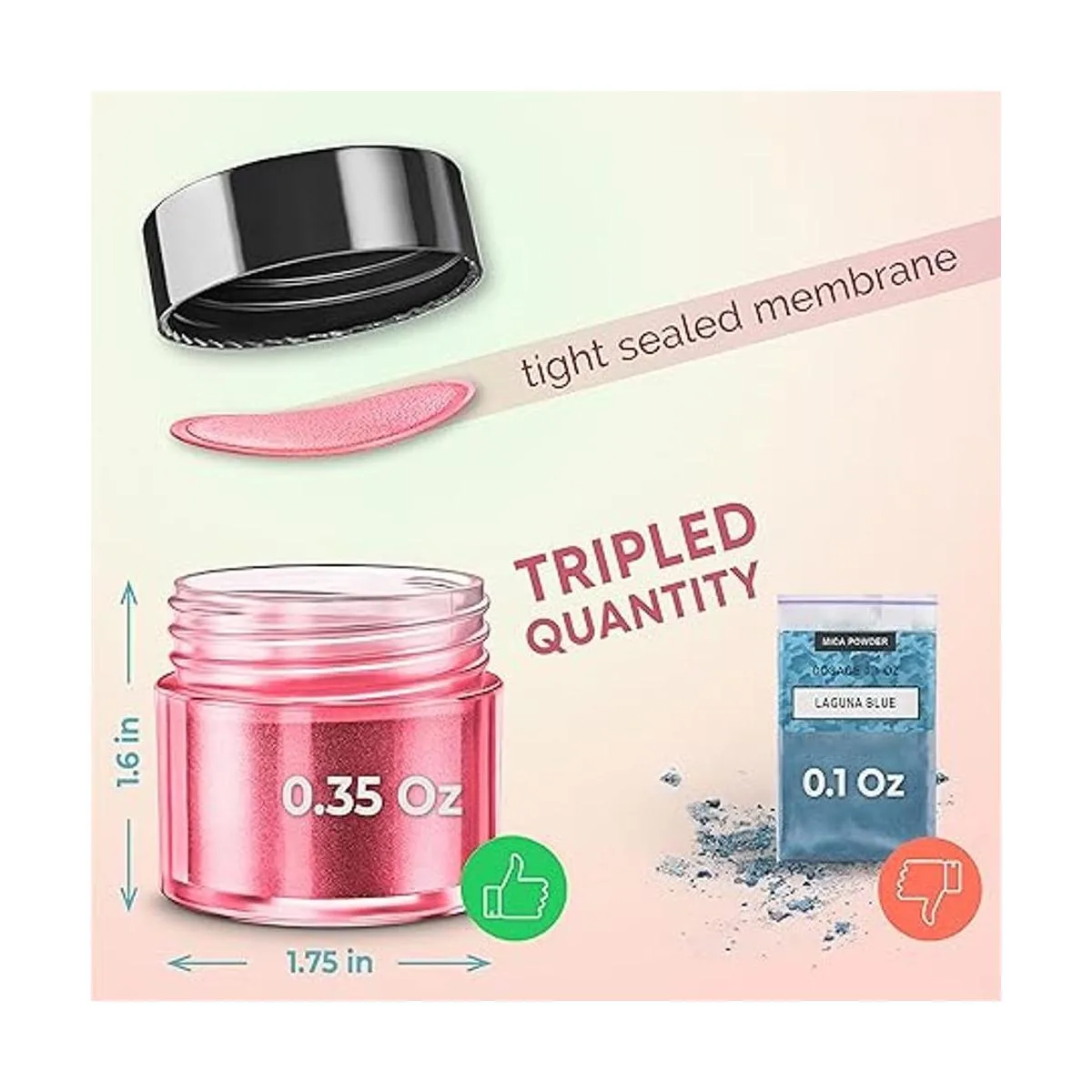 Set de 24 colores surtidos de polvo de mica de grado_3