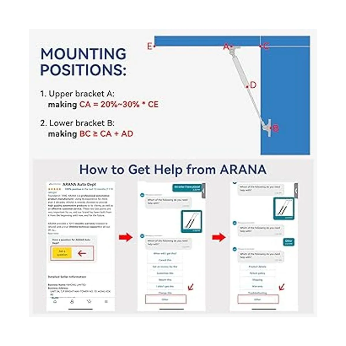 Arana Resorte de gas de 15 in 300N67 libras por_2