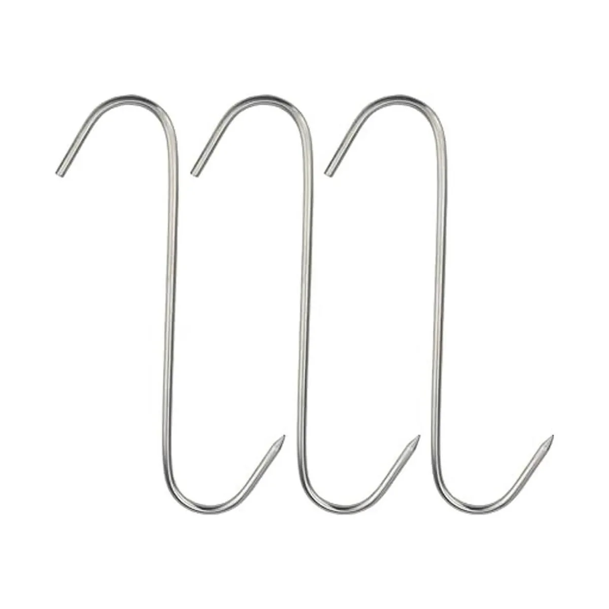 TinaWood Ganchos dobles de acero inoxidable 3 ganchos_3