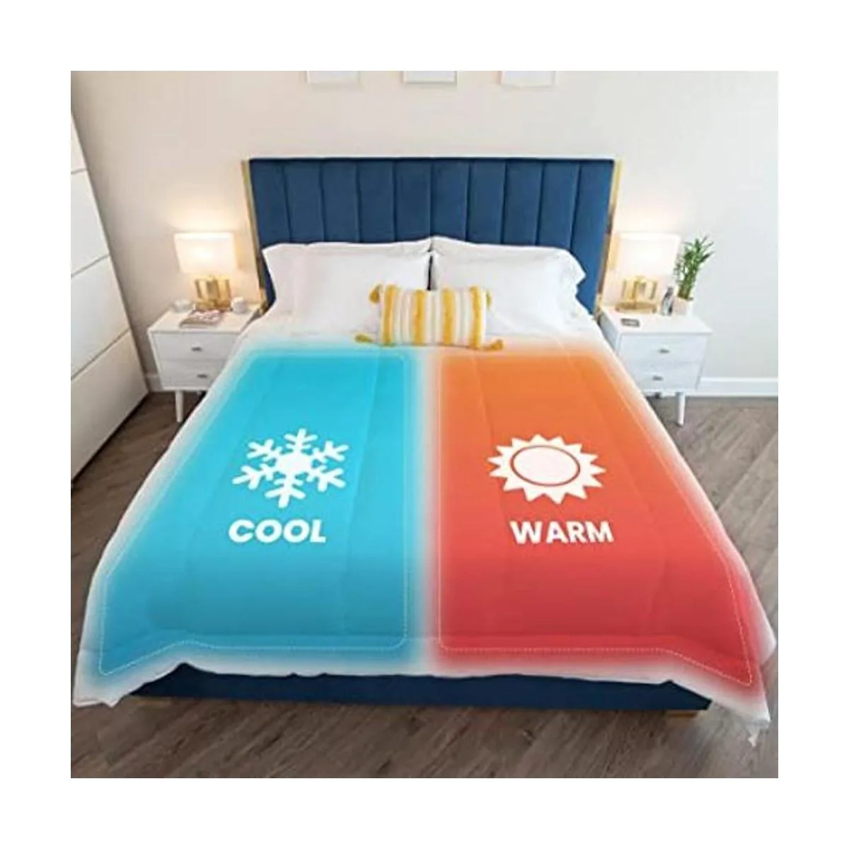 SMN Kmforte Edredón de doble zona para parejas_1