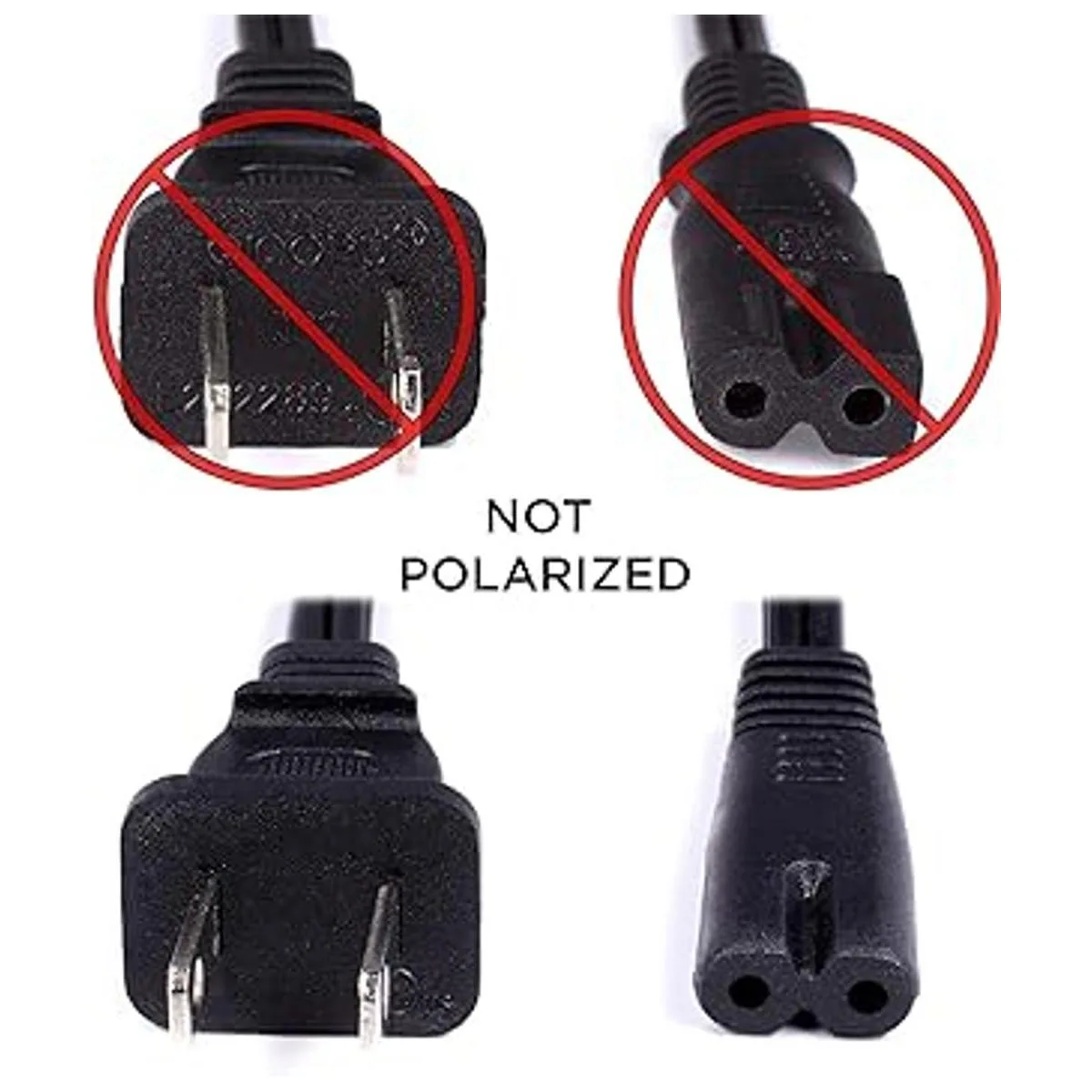 Cable de alimentación Figura 8 2 puntas con núcleo de_3