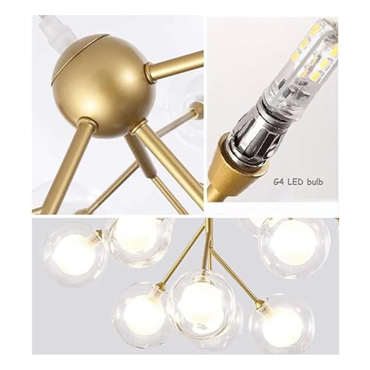 Dellemade DD00134B Lámpara de techo colgante 12 luces_5