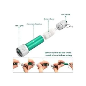 Tatuo Llavero de 20 mini linternas con 5 bombillas LED_4