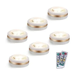 LEASTYLE luces LED inalámbricas con mando a distancia con_1