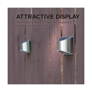 Home Zone Luces solares de seguridad para pared poste de_6
