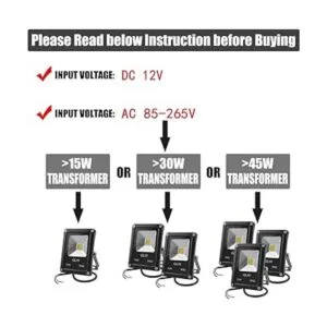 GLW Luces de paisaje de bajo voltaje de 10 W 12 V para_7