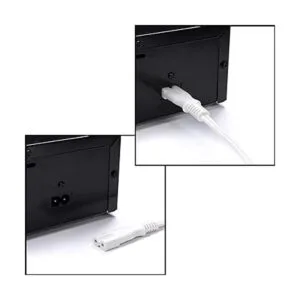 Cable de alimentación polarizado de 2 puntas con núcleo de_5