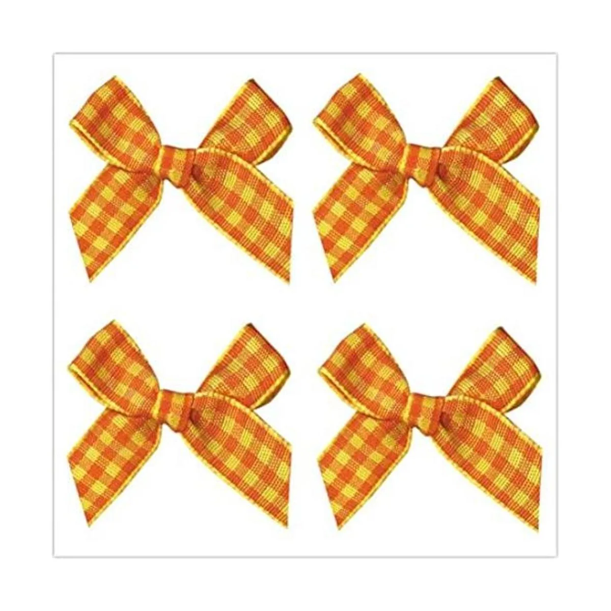 Mini lazos de cinta a cuadros a cuadros 50 piezas de lazo_1