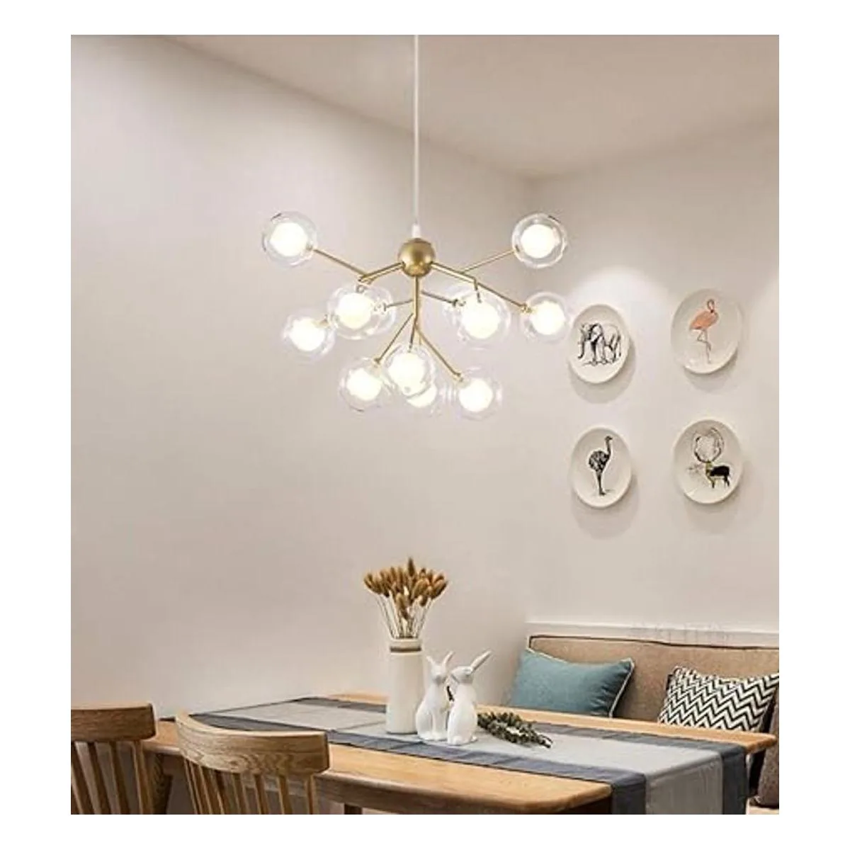 Dellemade DD00134B Lámpara de techo colgante 12 luces_4