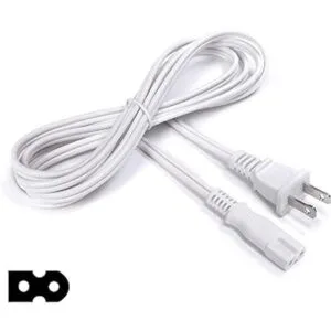 Cable de alimentación polarizado de 2 puntas con núcleo de_2