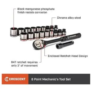 Crescent Juego de herramientas mecánicas estándar_3