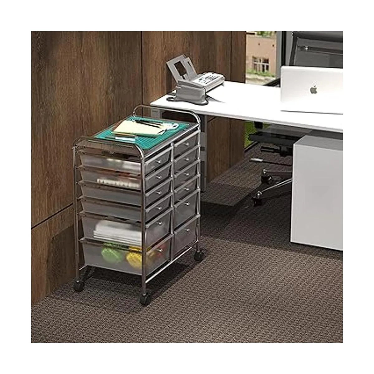 Simple Houseware Carro utilitario con 12 cajones_2