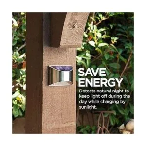 Home Zone Luces solares de seguridad para pared poste de_3