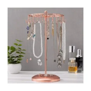 MyGift Organizador giratorio de metal de cobre de 14_6