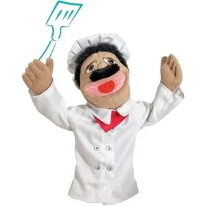 Melissa Doug Títere de chef Al Dente con varilla de_5