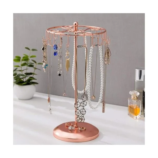 MyGift Organizador giratorio de metal de cobre de 14_2