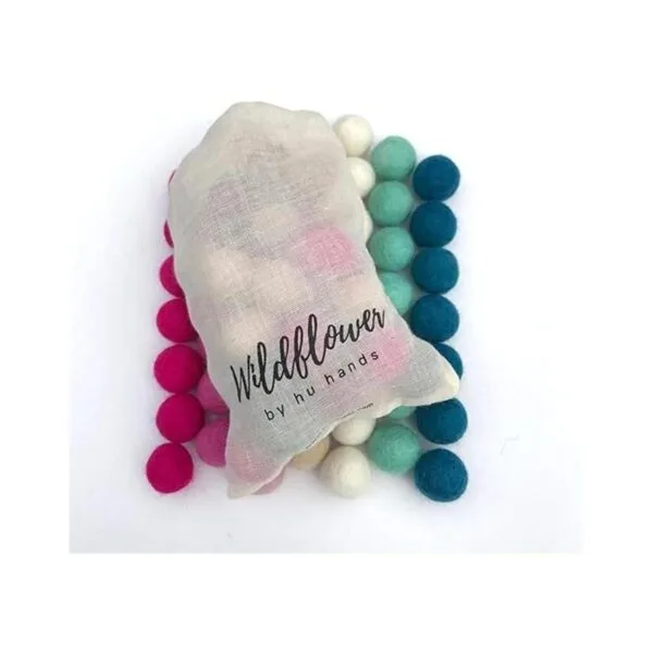 Cotton Candy Pompones de fieltro de lana 100 hechos a_2