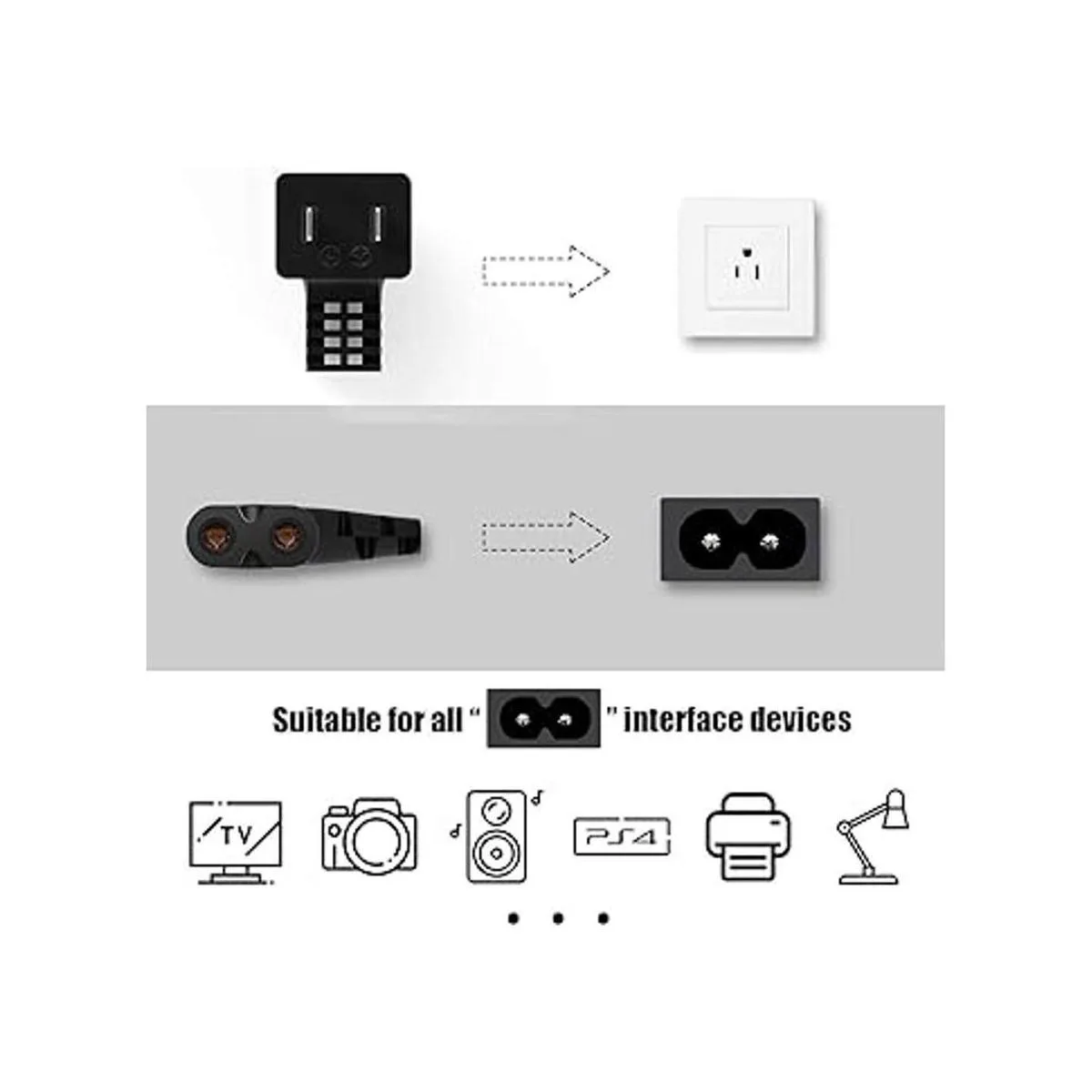 Ancable de alimentación para TV cable de alimentación C7_3