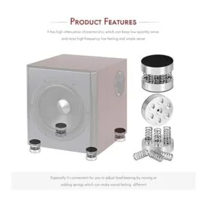 Nobsound Soporte de aislamiento para altavoces de resorte_2