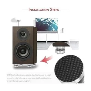 Nobsound Soporte de aislamiento para altavoces de resorte_4