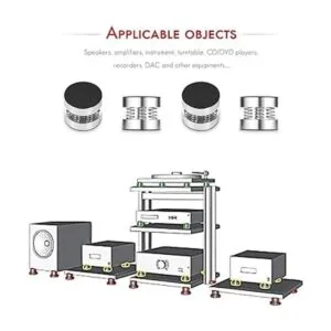 Nobsound Soporte de aislamiento para altavoces de resorte_3