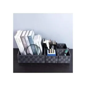 Posprica Cestas de almacenamiento tejidas para organizar_6